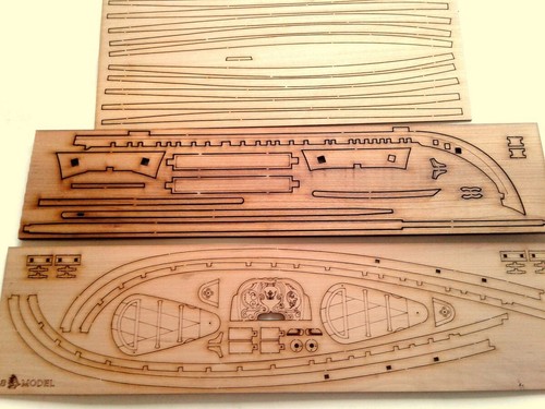 DIY Wooden Kit ship LSM0601 Wooden kit Wooden kit The boat of Peter I Scale 1:24 - Picture 16 of 24