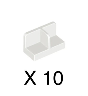 LEGO Parts - White Panel 1 x 2 x 1 with Center Divider - No. 93095