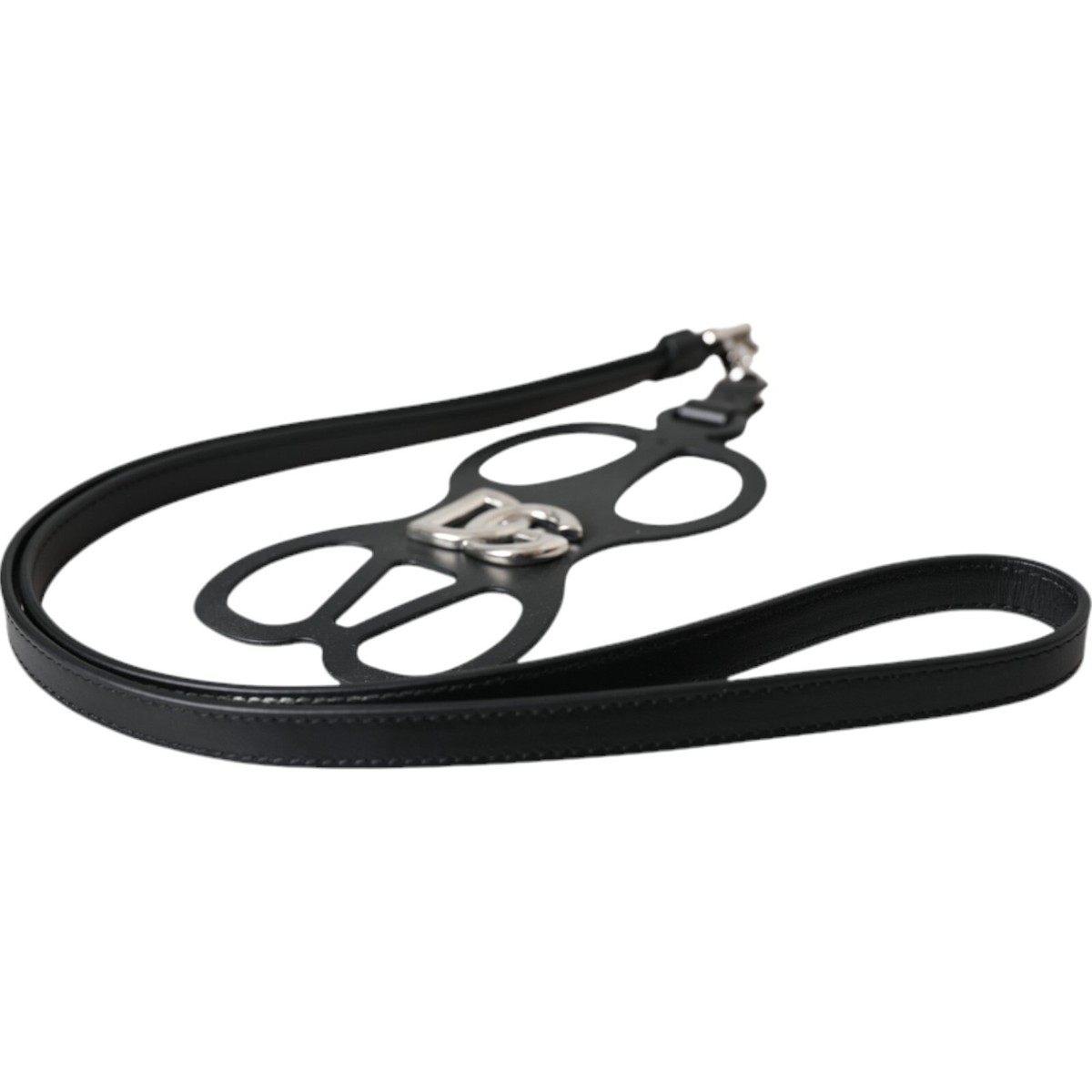 DOLCE & GABBANA Phone Holder Black Silicone Rubber Metal DG