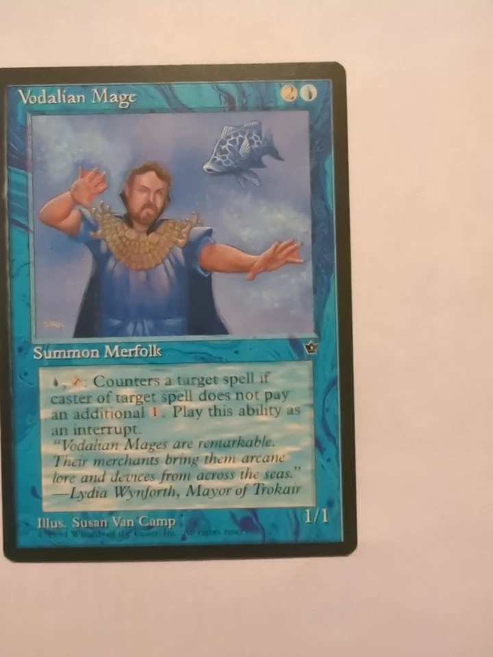 MISPRINT | MISCUT MTG Vodalian Mage | Magic Fallen Empires - Image 3 of 4
