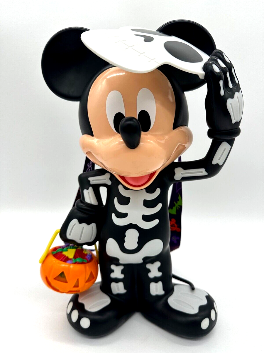 Disney Parks Halloween Popcorn Bucket Skeleton Mickey Mouse