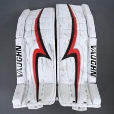 Vaughn Used Hockey Goalie Leg Pads Pro Stock New Jersey Devils NHL Kinkaid