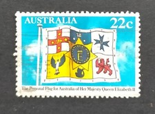 Used Australia stamp 1981 The Personal Flag for Australia of Queen Elizabeth II
