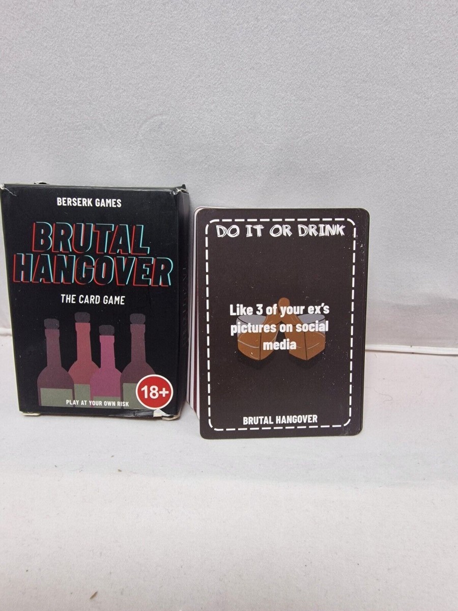 Brutal Hangover 3 In 1 Adult Party Game Brutal Hangover Drinking Card Game - 3-in-1 Party Game For Adults | Bachelor & Bachelorette Parties | Do It Or Drink Challenges 3-in-1 Drinking Game - Foto 6