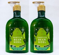 2 Bath Body Works VANILLA BEAN NOEL Nourishing Hand Soap Liquid Wash 8 oz