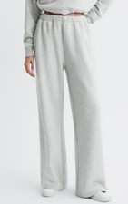 Good American Cotton Blend Wide Leg Joggers Size 2 Medium