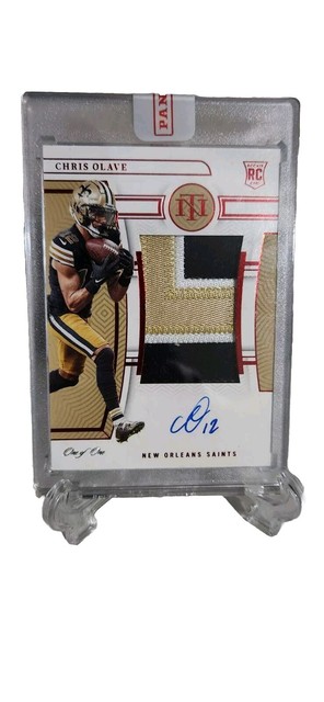 2022 National Treasures Football Chris Olave Red RPA 1/1