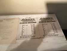 Early 1900s Aerolux Ventilating Porch Shades Dealer Letter and Price Posters