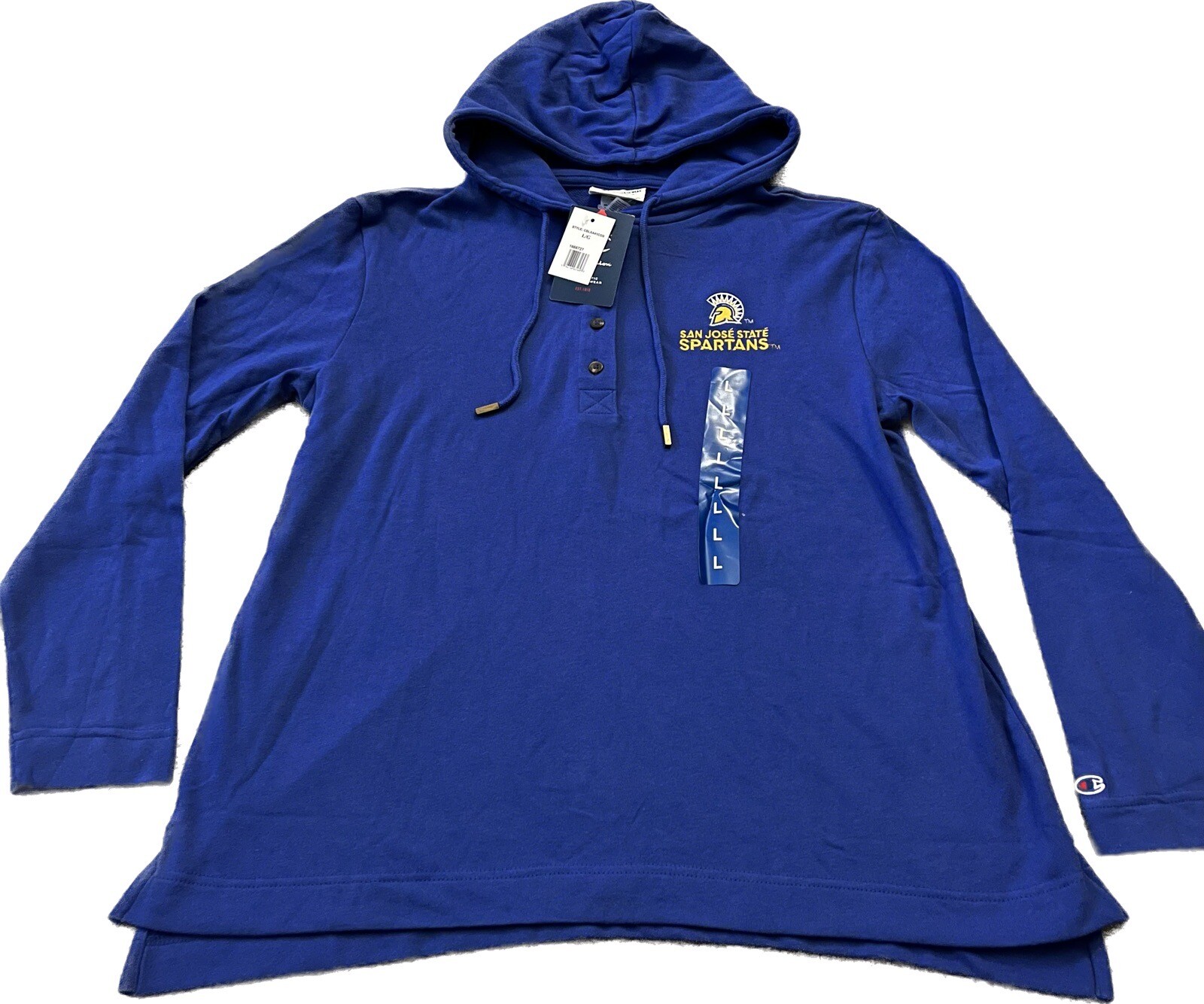 NEW San Jose State University SJSU Sweatshirt Hoodie Sweater Champion / Mens L