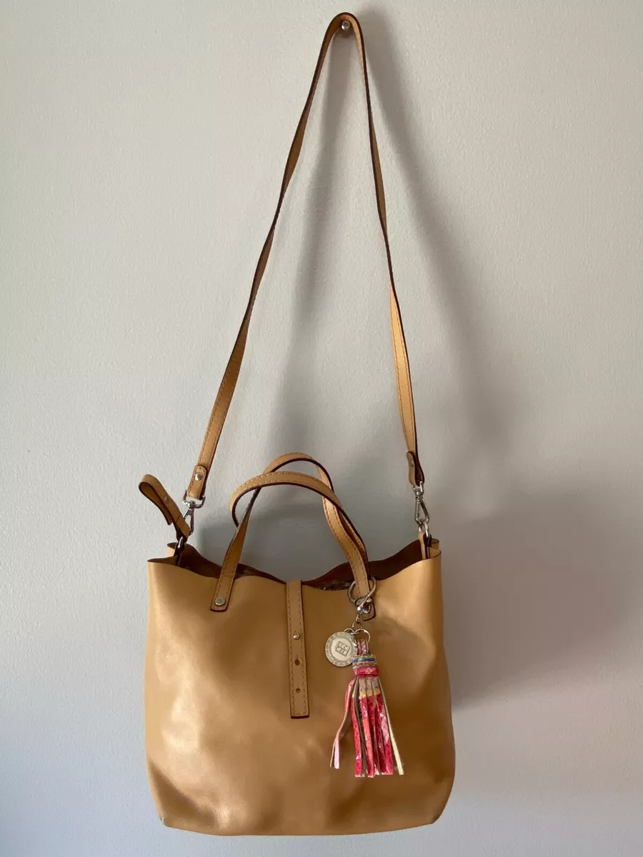 GLORIA ORTIZ BEIGE LEATHER SHOULDER HAND BAG eBay
