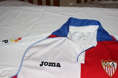 CAMISETA OFICIAL VINTAGE DEL SEVILLA FUTBOL CLUB MARCA JOMA TALLA S COTIZADA - Picture 2 of 3