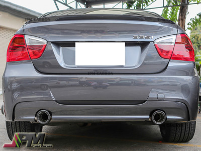 Carbon Fiber Rear Diffuser For BMW E90 E91 325i 335i 4Dr w/ M Sport Bumper