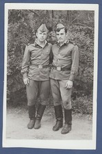 Handsome Guys Hugging, Attractive Young Men Male Soldiers Soviet Vintage Photo