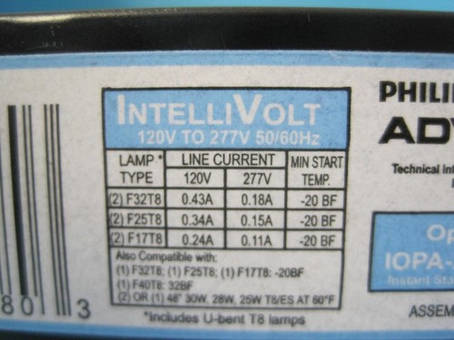 2 NEW PHILIPS ADVANCE IOPA-2P32-LW-N OPTANIUM INSTANT START ELECTRONIC BALLAST - Picture 10 of 11