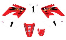 Honda Crf70 Crf80 Woody Hrc Graphics Decals 2004-2012 Mx Stickers Motocross