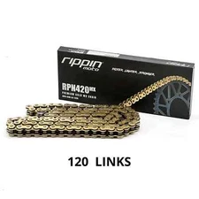 RPN420MX Premium Gold MX O-Ring Chain for Surron, Talaria & E-Ride PRO (120)