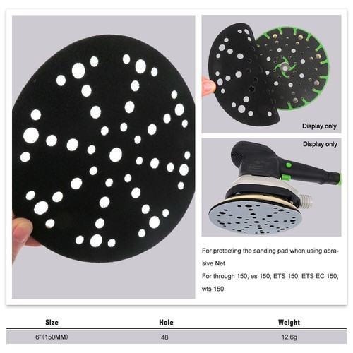 Protector Pad For Festool Interface Sanding Pad Disc 48 Holes 150 mm * 3 mm - Picture 3 of 5