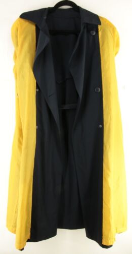 Brooks Brothers Women's Navy Blue Belted Trench Top Over Rain Coat Size #2 - Picture 4 of 8