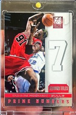 2012-13 Elite Dennis Rodman Prime Numbers Rebound Titles Card #8 Bulls
