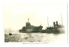 SS TYROLIA AS DUMMY HMS CENTURION - ROYAL NAVY DREADNOUGHT