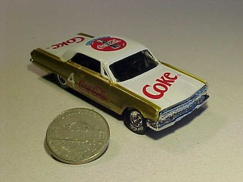 Chevrolet Impala 1963 Coca-Cola de 3 pulgadas n.º 4 Edocar 1/64 TODOS Diecast Sueltos Como Nuevos - Imagen 4 de 5