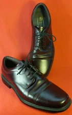 Rockport Cap Toe Oxford Men's Size 10.5M Brown With Hydro-Shield Waterproof