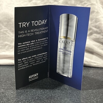 Orlane Paris B21 Extraordinaire Youth Reset SAMPLE PAMPHLET   7 mL sample packet