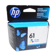 GENUINE HP 61 Color Ink Cartridge for Deskjet 3000 1010 3050 2540 ENVY 5530 4500
