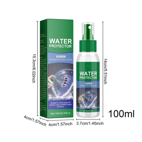 Protector de zapatos impermeable spray protector de manchas de agua protector de tela spray líquido - Imagen 3 de 10