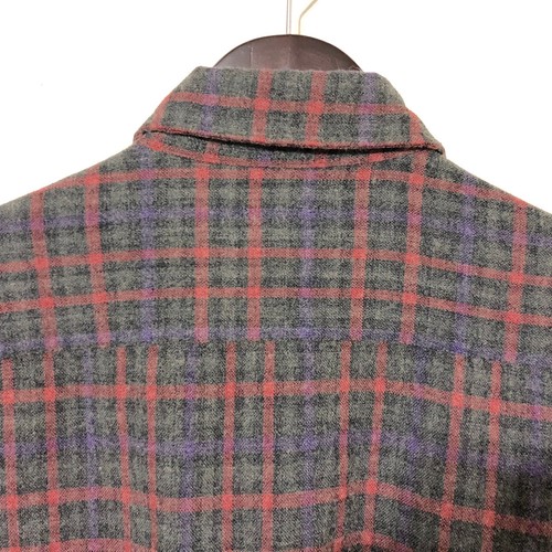 Vintage Sears Flanell Wolle Acryl Hemd Jagd kariert Schatten Einnadel - Bild 5 von 8