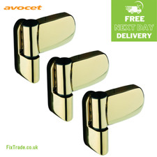 Pack of 3 UPVC Double Glazing Door Flag Hinge Adjustable Avocet MT3D