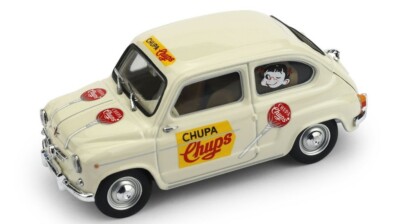 Modellauto Maßstab 1:43 Brumm SEAT 600D COMMERCIALE CHUPA CHUPS 1960 Diecast