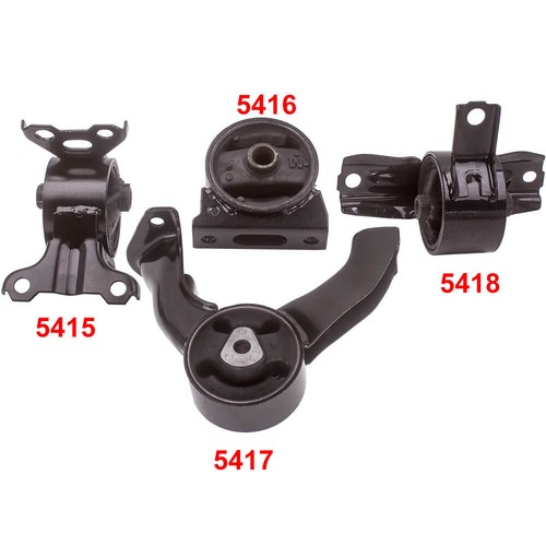 4Pcs Motor Mount & Transmission Mount for Jeep Compass (MK) L4 2.4 2.0L 2007-16
