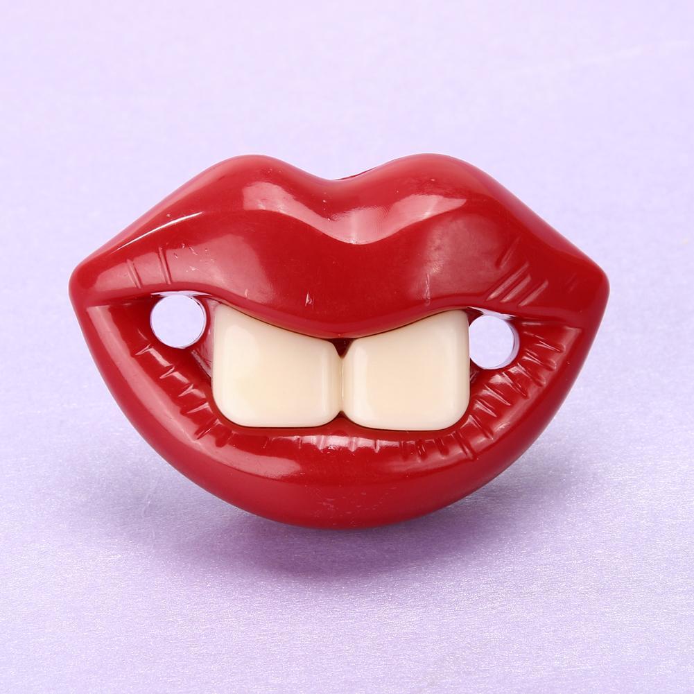 dummy mouth teeth Silicone Funny Baby Pacifier Dummy Nipple Teethers Toddler Pacy