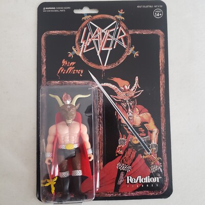 Super 7 ReAction Slayer Minotaur Action Figure Show No Mercy CARD HAS DAMAGE