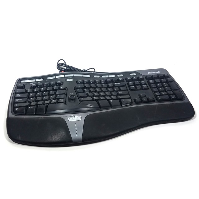 Microsoft Natural Ergonomic Keyboard 4000 Wired USB Ku-0462 Black for