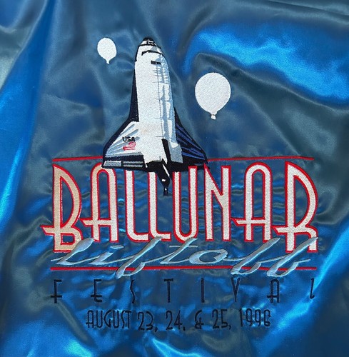 VINTAGE WEST ARK SATIN JACKET - MEN'S LG - 1996 BALLUNAR LIFTOFF FESTIVAL - Picture 3 of 4