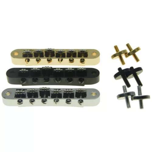 Guitar Roller Bridge Tune-o-Matic for Gibson Les Paul,SG,ES w/ M4 Posts