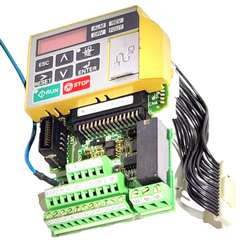 Yaskawa Mounted ETC740013-S1025 w/ ETC740025 Control board and display Yaskawa Mounted ETC740013-S1025 w/ ETC740025 Control board and display