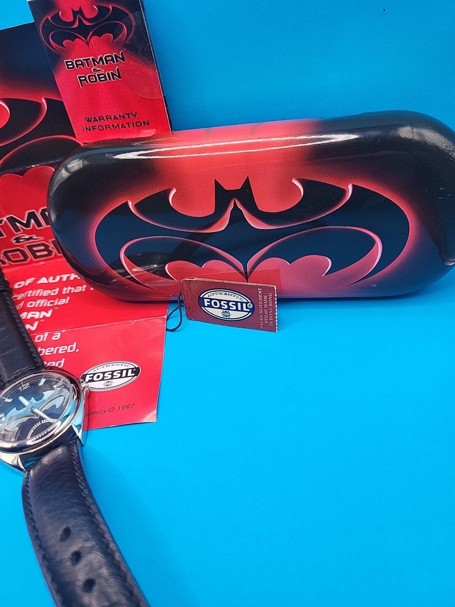 ???? Batman & Robin Limited Edition L1-1601 1997 Fossil Watch 