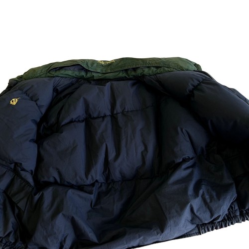Vtg 90's Nautica COLORBLOCK Hooded Reversible DOWN Distressed PUFFER SKI Jacket - Picture 12 of 21