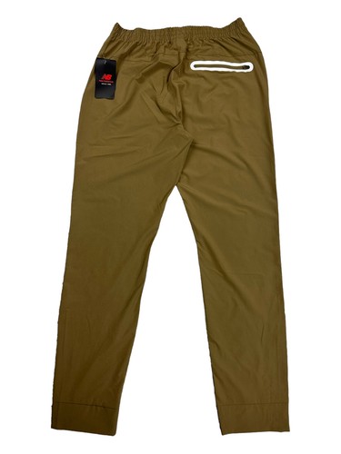 New Balance Mens Size Medium Logo All Motion Lightweight Joggers Tan Track Pants - Picture 8 of 21