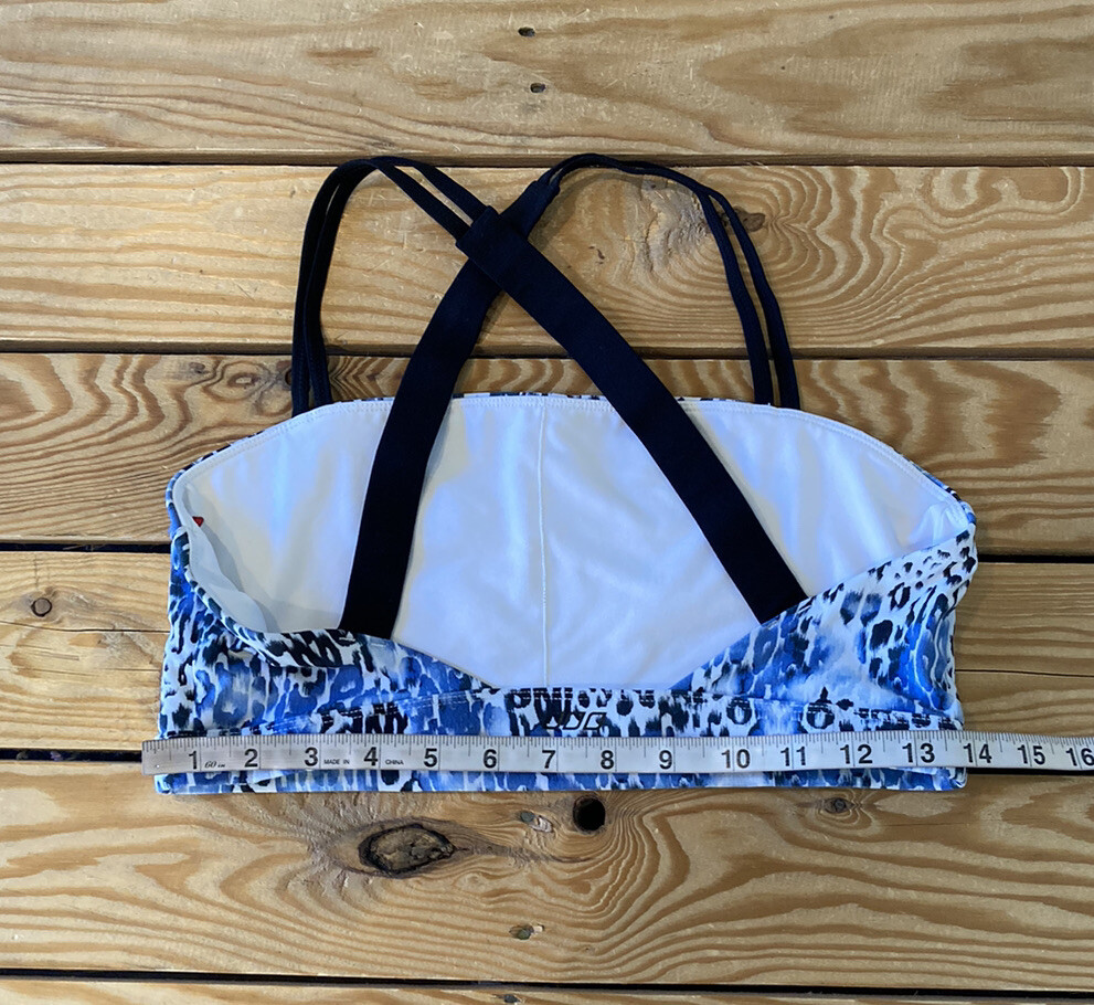 Lorna Jane Women's Patterned sports bra size S Blue Sf3 | eBay