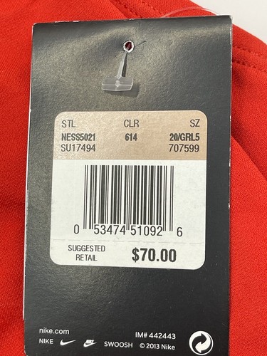 Nike Competitive Youth Swimsuit Nylon Solids Fast Back NESS5021 Size 20/5 NWT - Picture 4 of 7