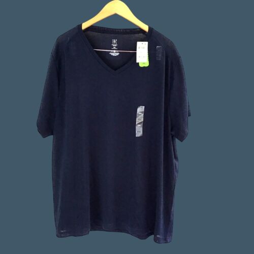 I.N.C.- MEN'S SHORT SLEEVE SOLID BLUE V-NECK T-SHIRT SIZE XX LARGE- NWT