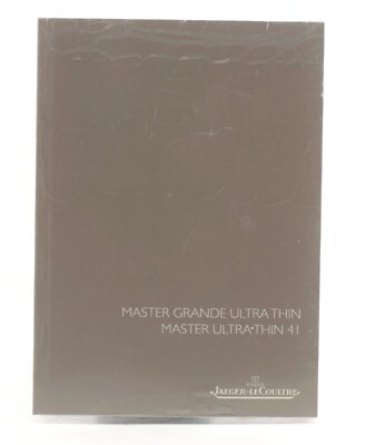 Jaeger LeCoultre Master Grande Ultra Thin Booklet Manual