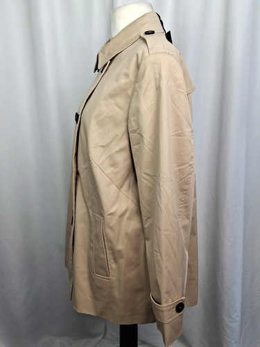 M&S Autograph Water Repellent Trench Jacket Coat Beige Women's UK22 NWT C4159 - Picture 6 of 9