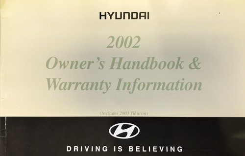 2002 HYUNDAI ACCENT Owners manual Handbook Set. Original HYUNDAI Manual. #HY-01 - Picture 2 of 9