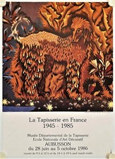 Affiche Tapisserie JEAN LURÇAT Chien Afghan 1986 Exposition Musée Aubusson 