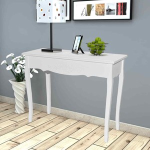 Vidaxl Dressing Console Table White Hall Side Makeup Vanity Desk Home Bedroom Ebay